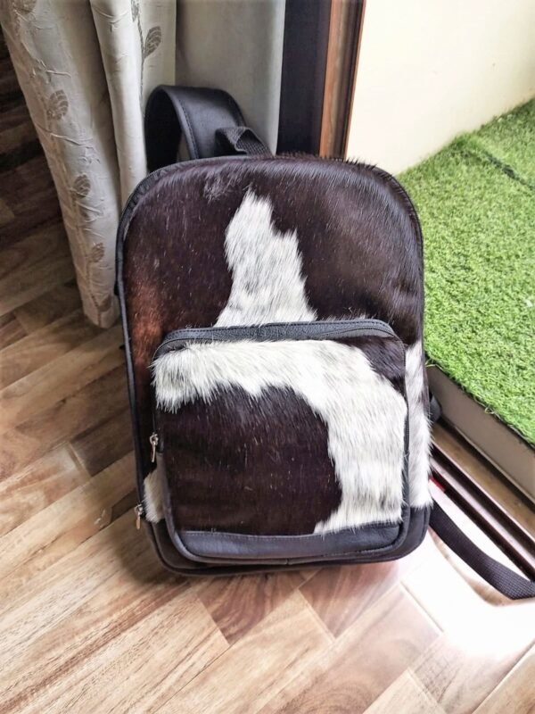 Cowhide backpack