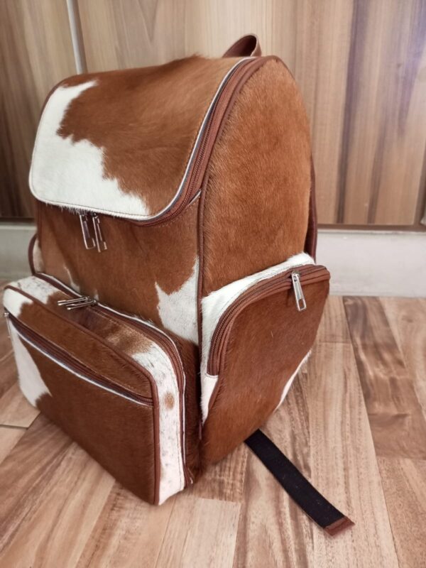 Hair on cowhide discount backpack